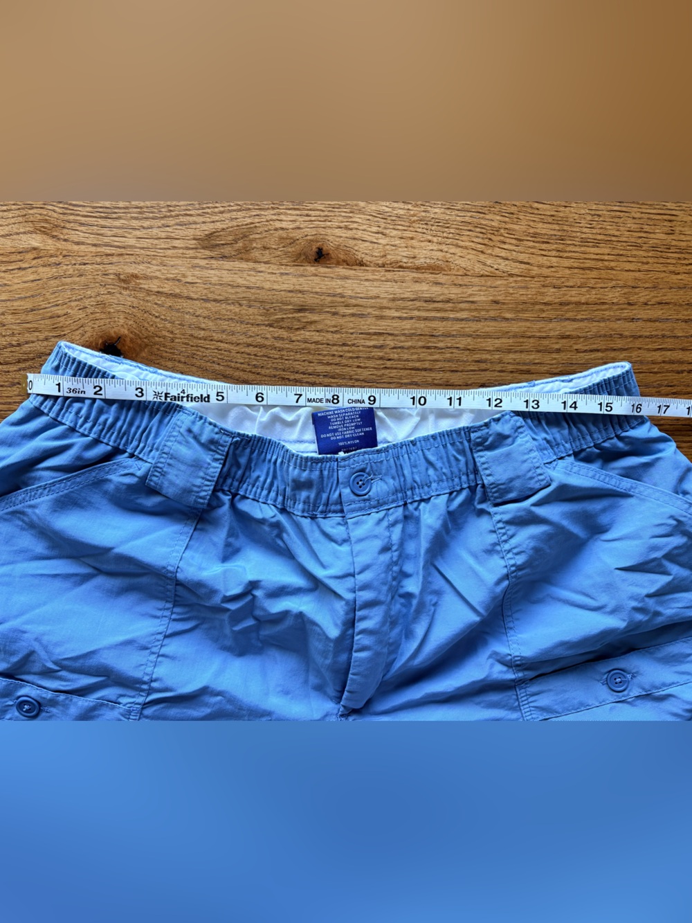 Aftco Men’s The Original Fishing Short- grayish blue- size 38- 100% Nylon - Picture 14 of 15